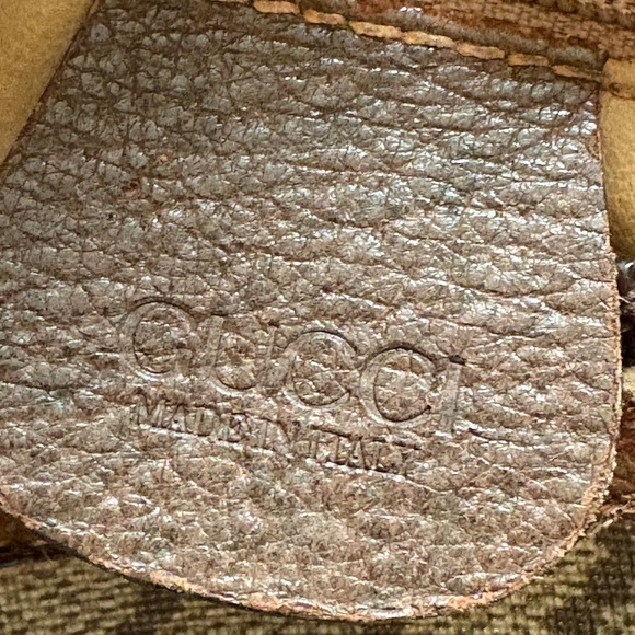 Vintage Gucci Beige and Brown Monogram Satchel - Picture 11 of 16